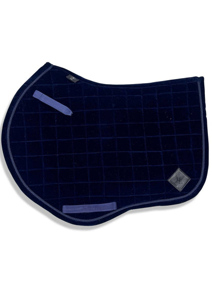 Navy Blue Velvet GP Saddle Pad