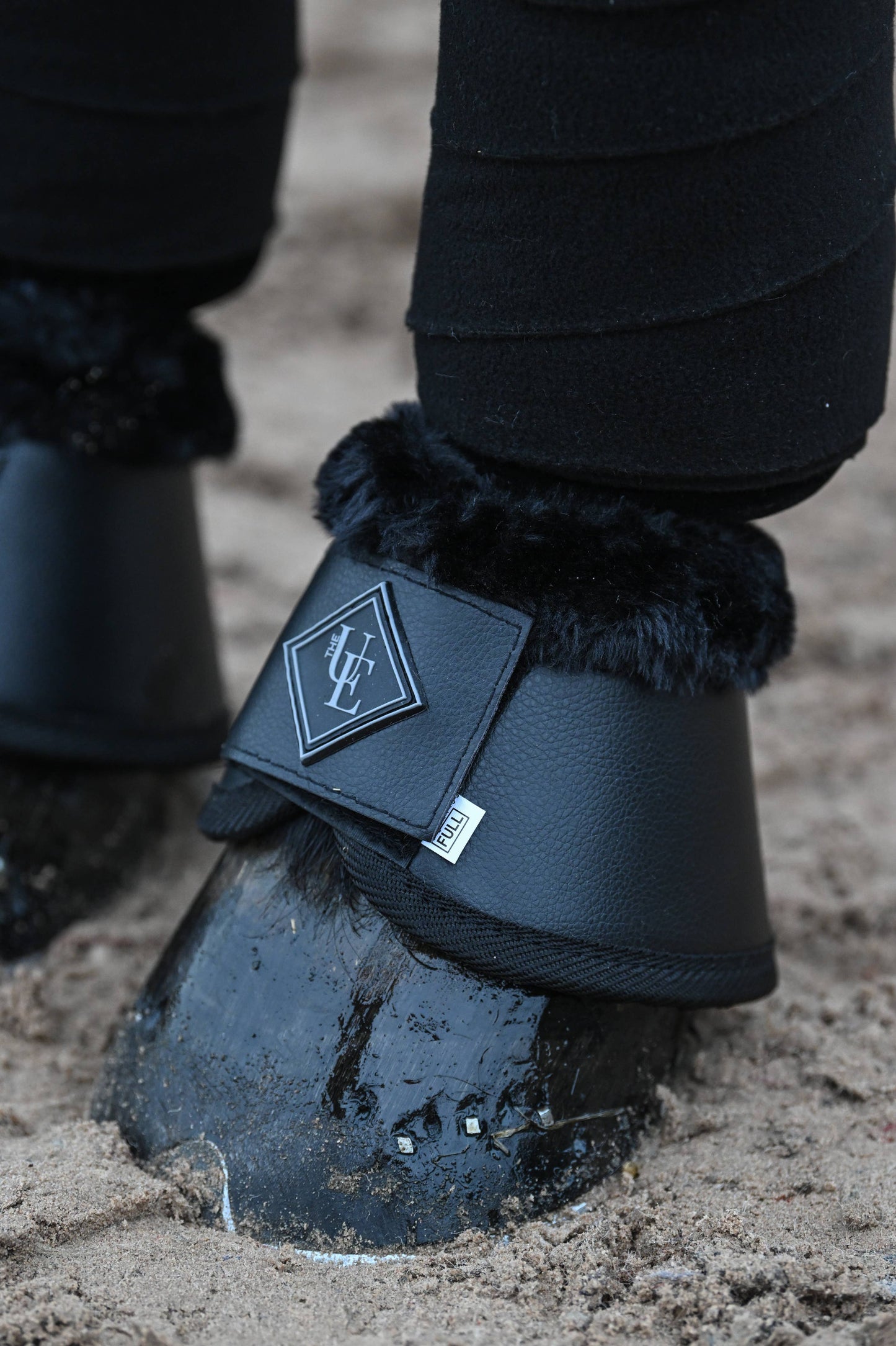 Black Fleece Trimmed Over Reach Boots