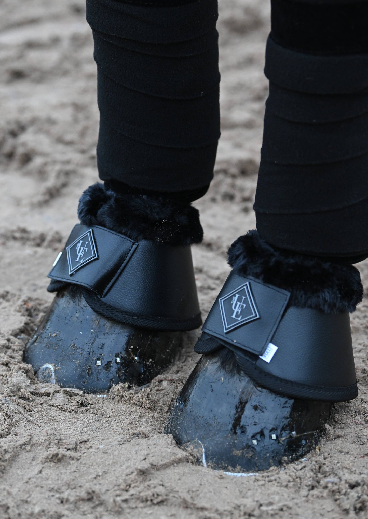 Black Fleece Trimmed Over Reach Boots