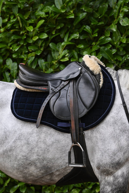 Navy Blue Velvet GP Saddle Pad